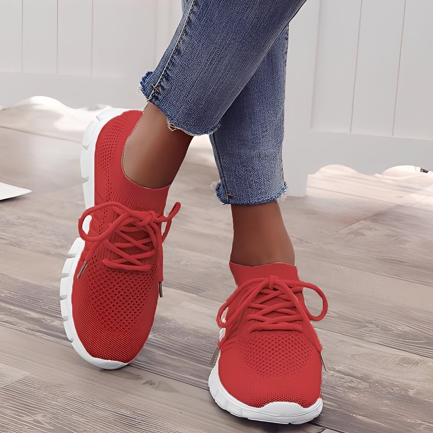Caroline - Scarpe da donna casual in rete intrecciata