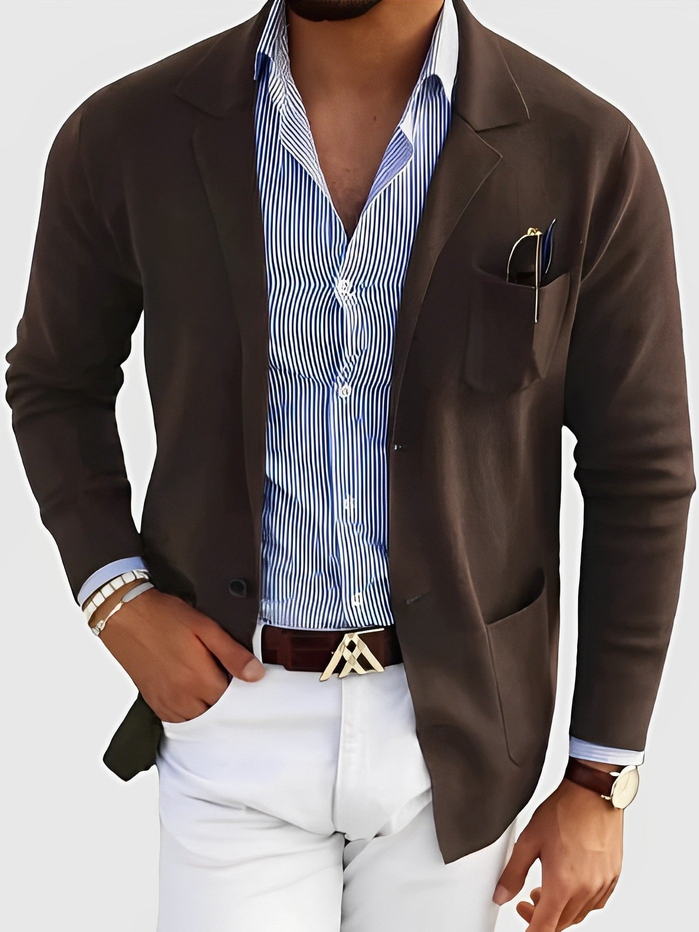 Darrin - Cardigan informale con tasche per uomini