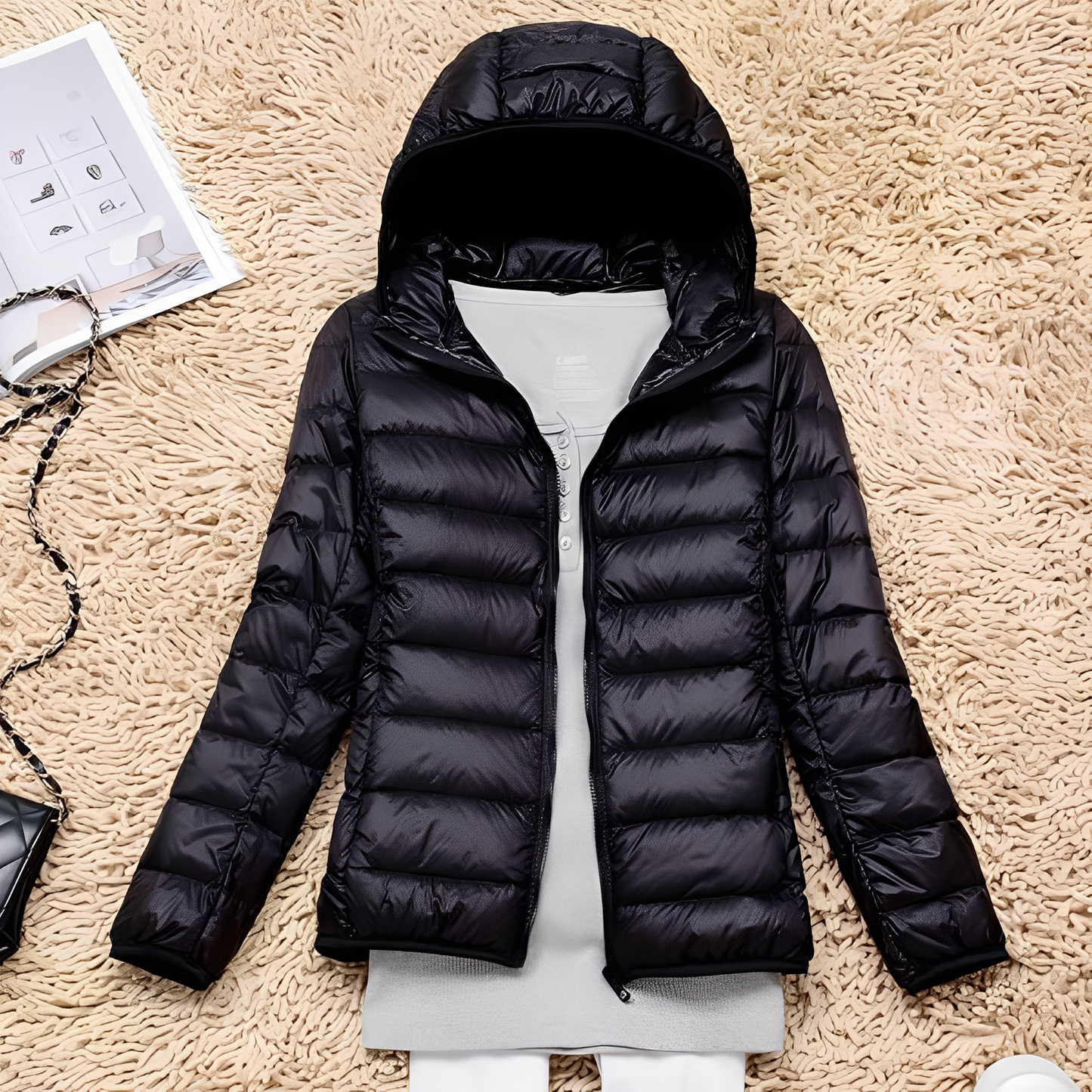 Lyndsay - Giacca casual e leggera in piuma per donna