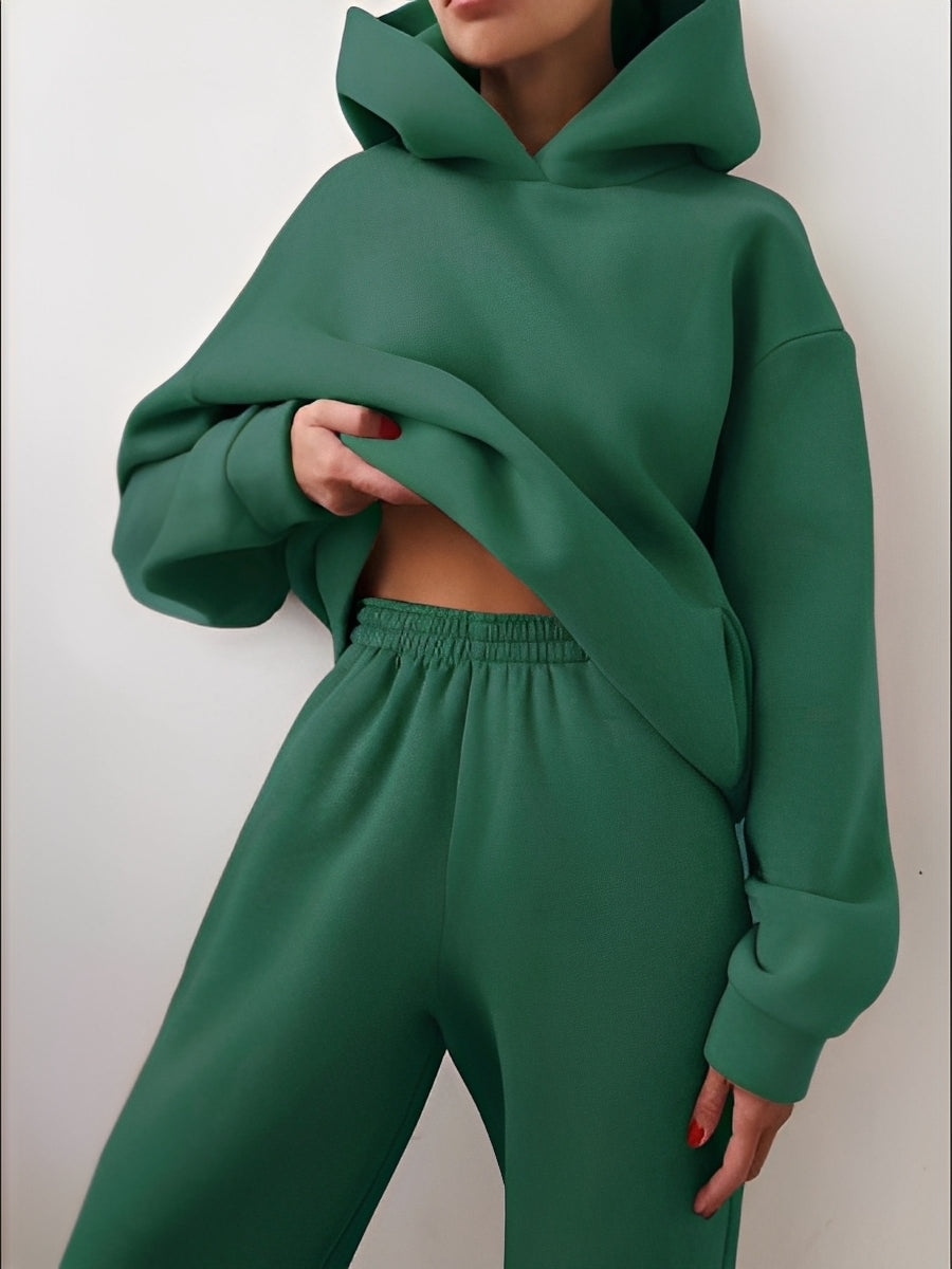 Jasmine - Completo da jogging comodo con cappuccio per donne