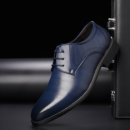 Beckham - Scarpe Eleganti Stringate in Stile Brogue per Uomini