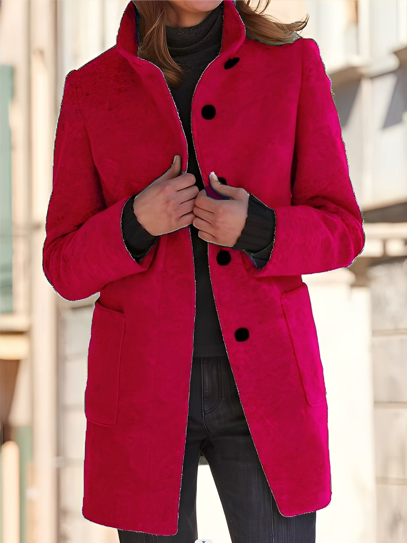 Michele - Cappotto di lana resistente al vento per donne
