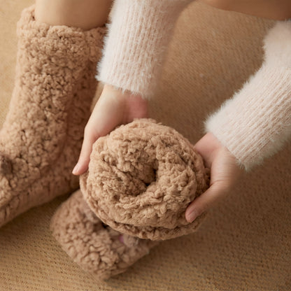 Caelie - Calze in pile spesse dal design chic e delicato per donne