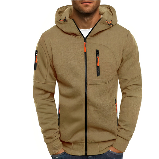 Miller - Giacca Casual con Cappuccio e Zip per Uomo