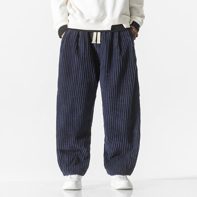 Winfred - Pantaloni di velluto a coste semplici e confortevoli per uomini