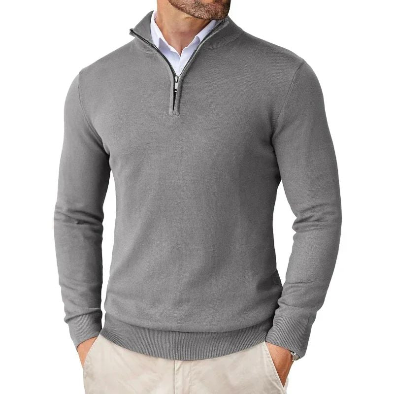 Bowen - Maglione Moderno con Zip per Uomo