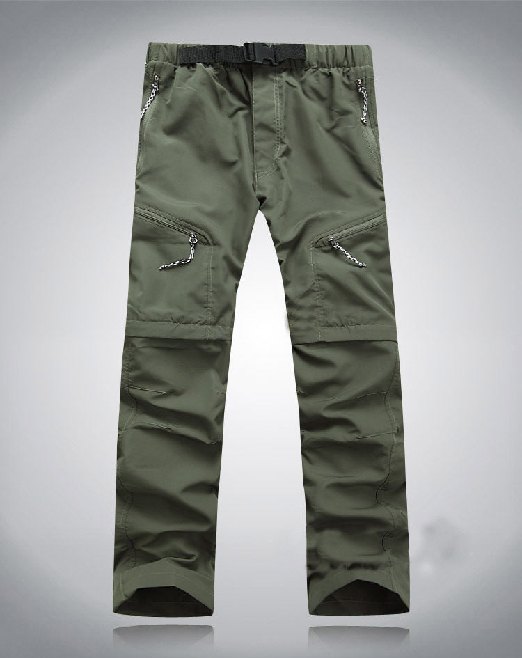 Derryl - Pantaloni elastici pratici Zip-Off per uomini