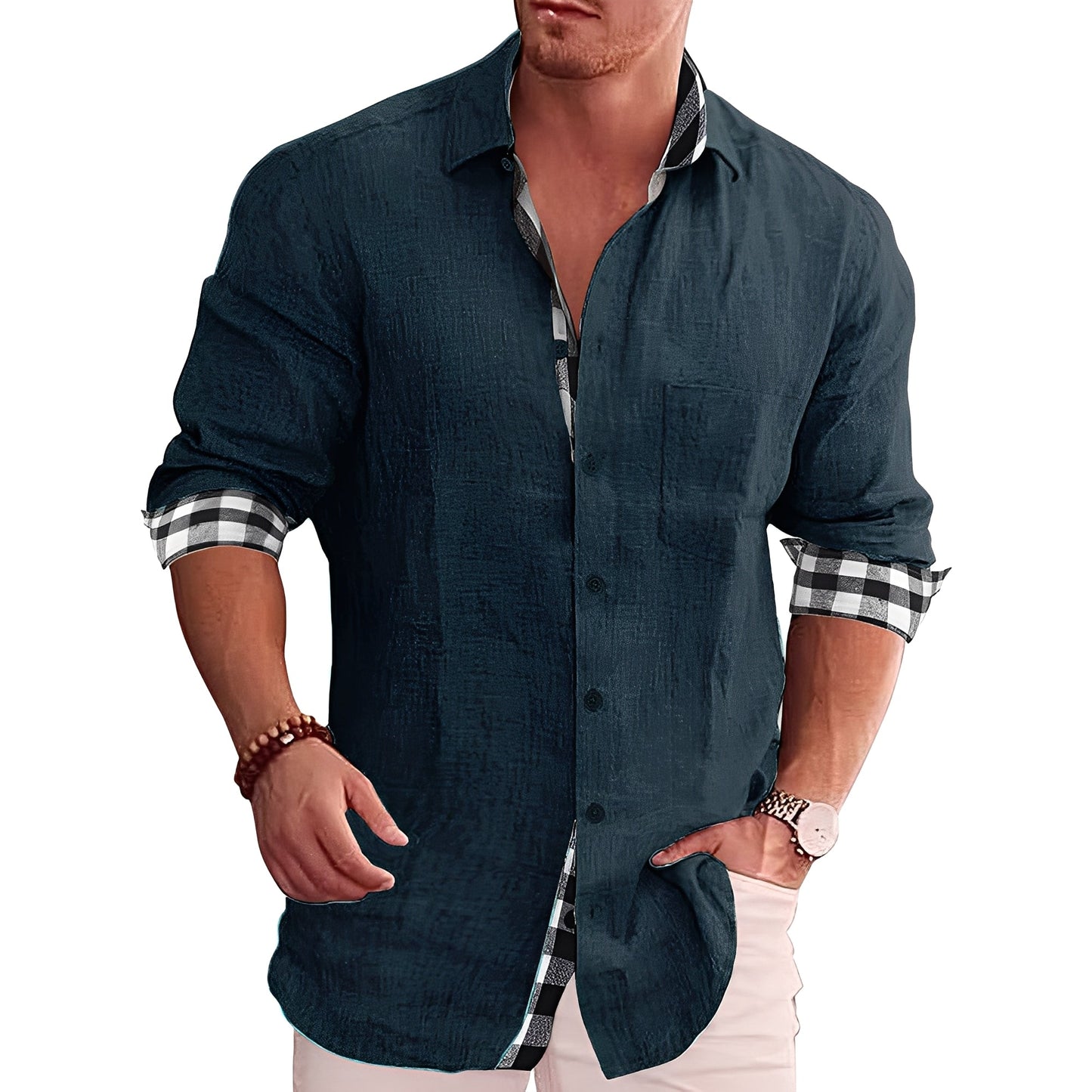 Ronald - Camicia uomo casual a quadri