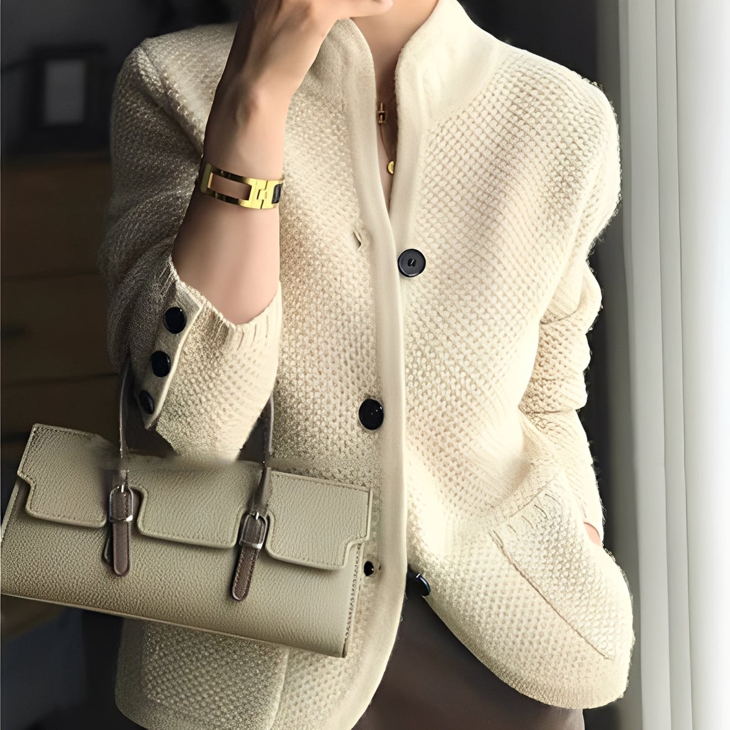 Arlette - Cardigan con abbottonatura per donne