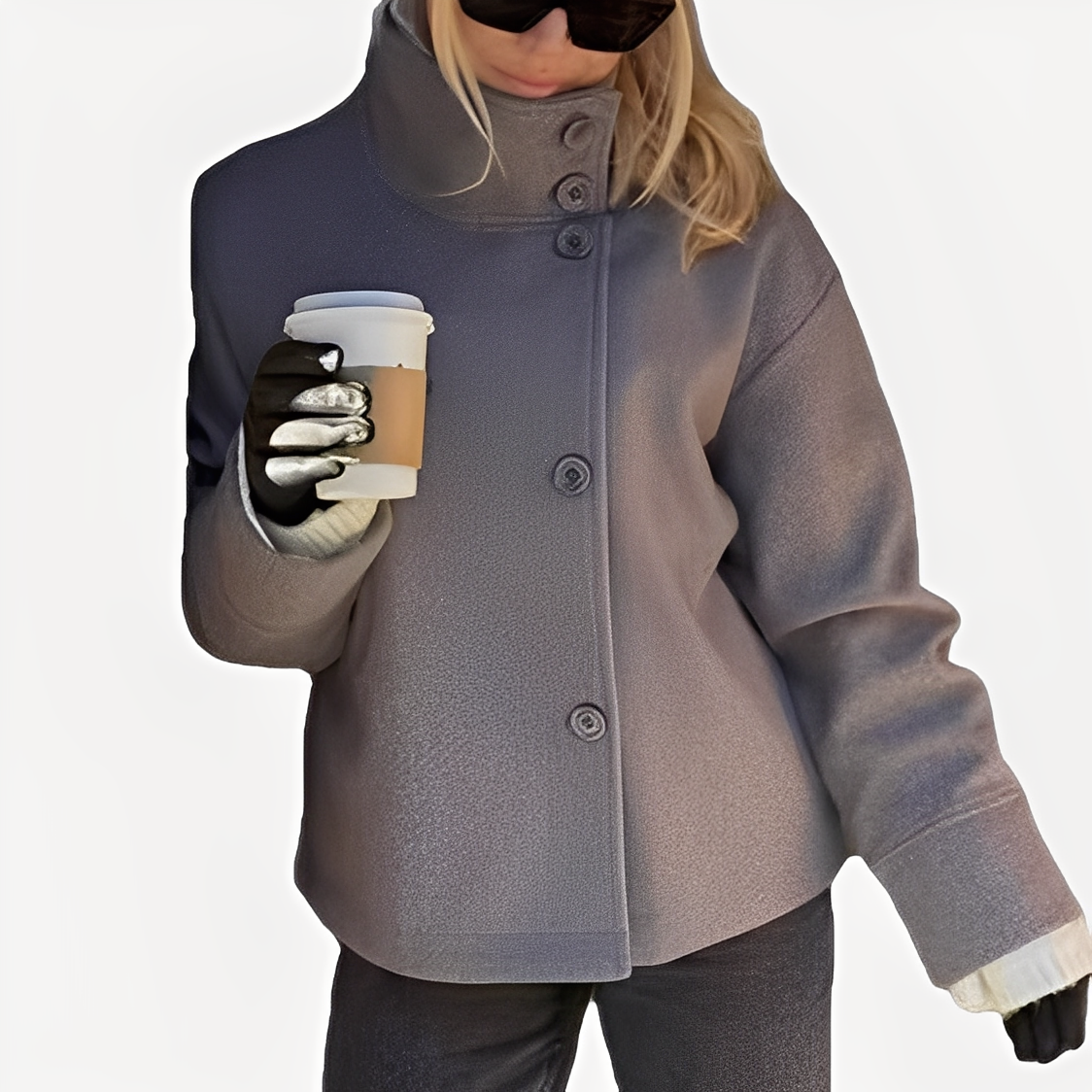 Carolyn - Giacca elegante in lana monopetto per donne