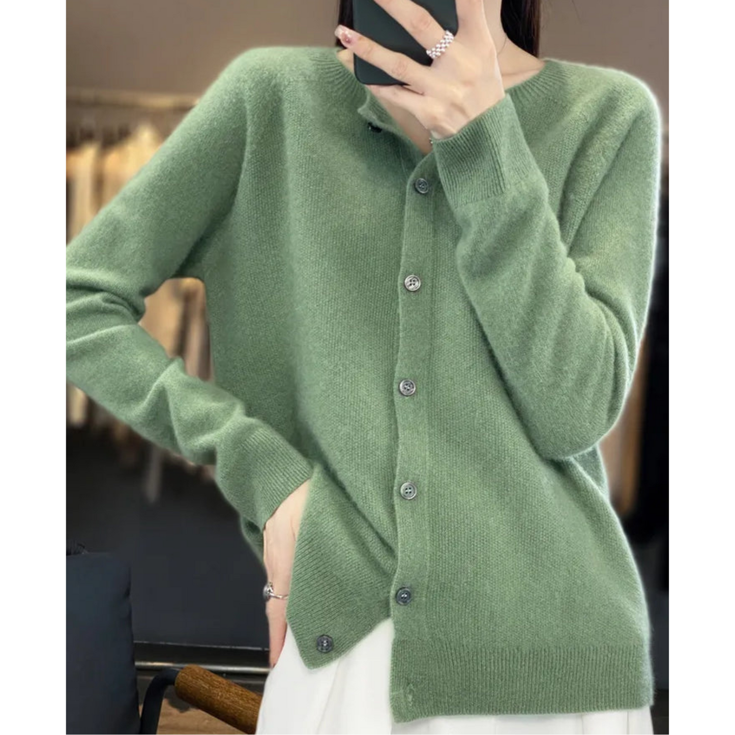 Kyla - Cardigan in Merino di Lusso e Comfort