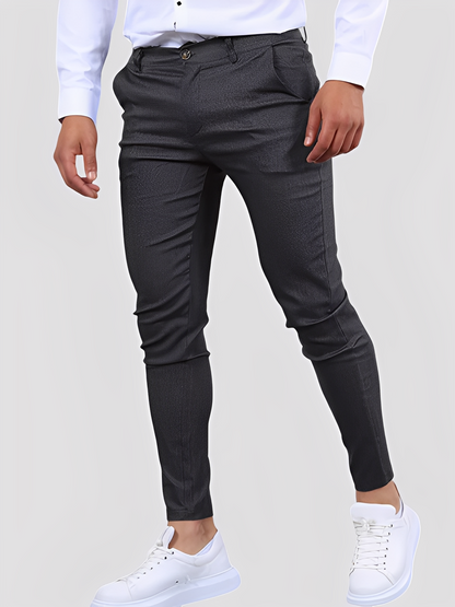 Shelton - Pantaloni aderenti stretch casual da uomo