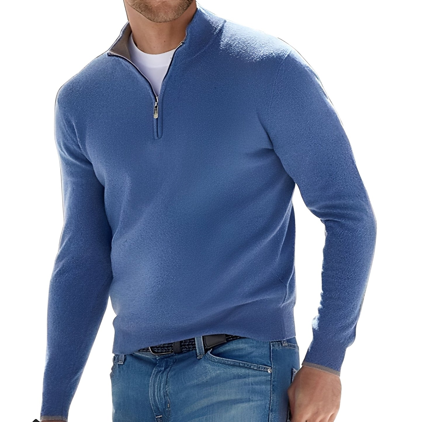 Rufus - Giacca con zip e collo alto per uomo