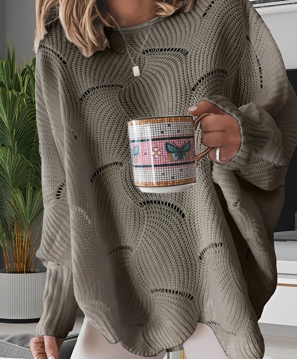 Kassandra - Elegante maglione femminile tagliato