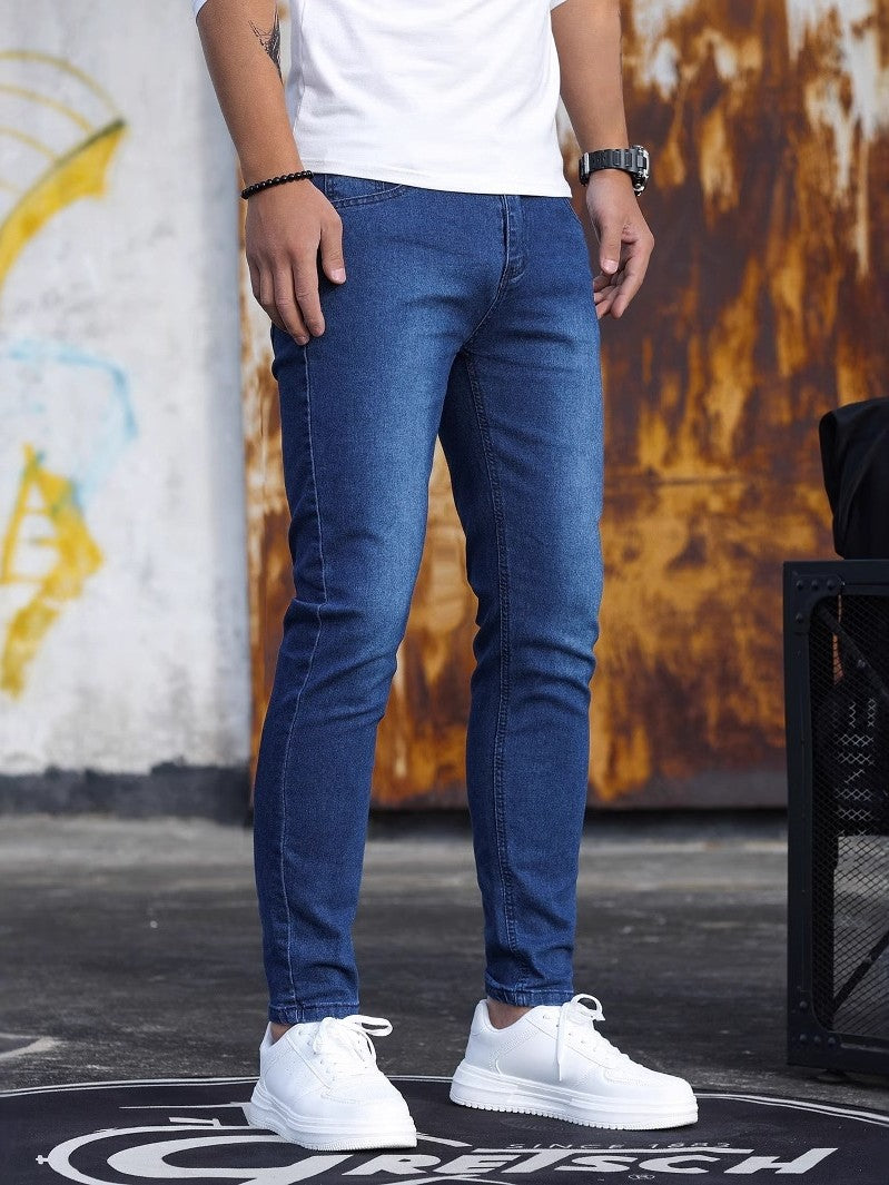 Linford - Jeans classici skinny elasticizzati per uomini