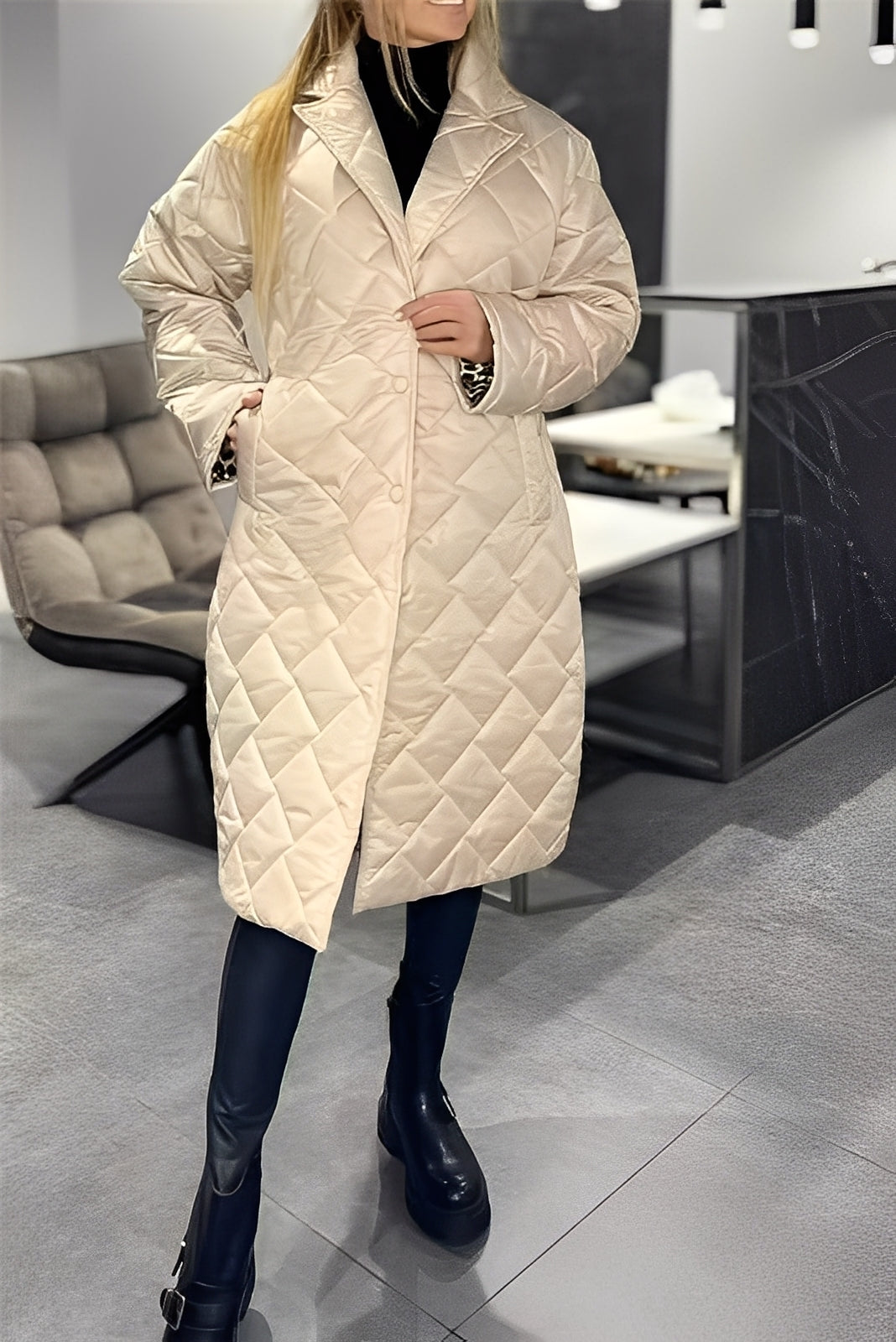 Beverly - Elegante giacca a piumino larga per donne