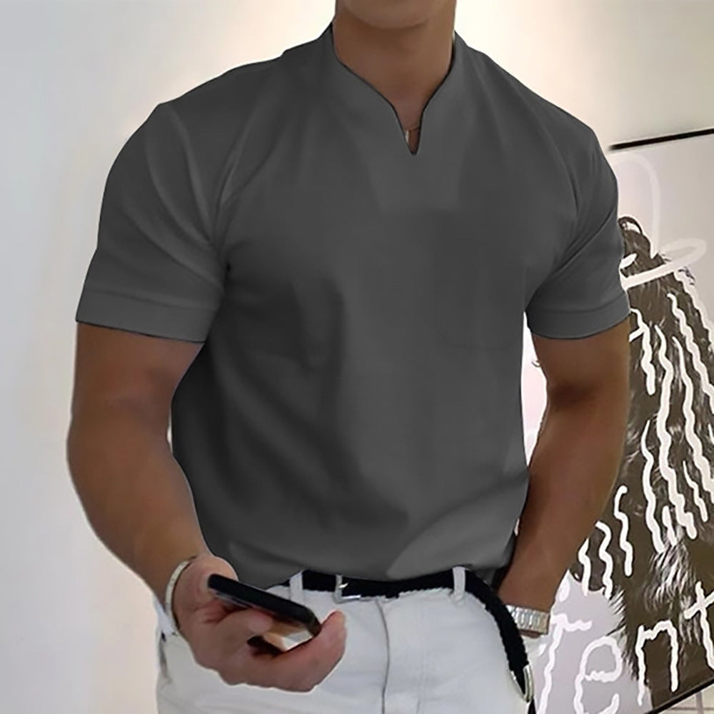 Jason - T-shirt fitness business da uomo a maniche corte