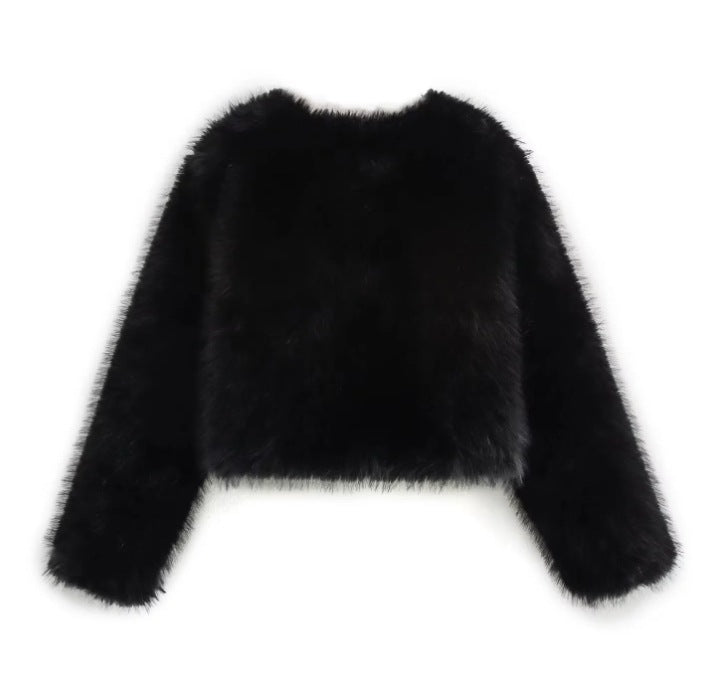 EmberCozy - Cappotto Invernale In Pelle Con Finiture In Pelliccia