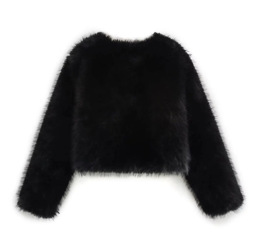 EmberCozy - Cappotto Invernale In Pelle Con Finiture In Pelliccia