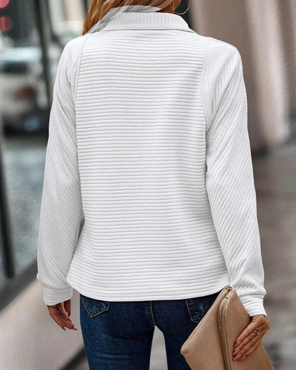 Vina – Elegante maglione con mezza zip