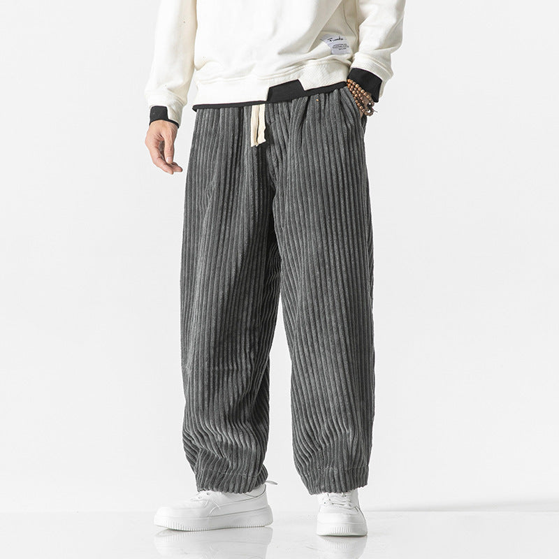 Winfred - Pantaloni di velluto a coste semplici e confortevoli per uomini