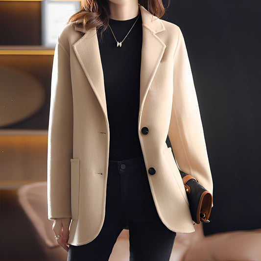 Lavena - Blazer elegante in lana con colletto a revers per donne