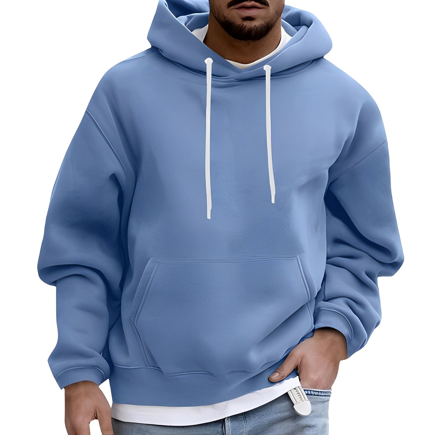 Rupert - Felpa casual con tasca per uomini