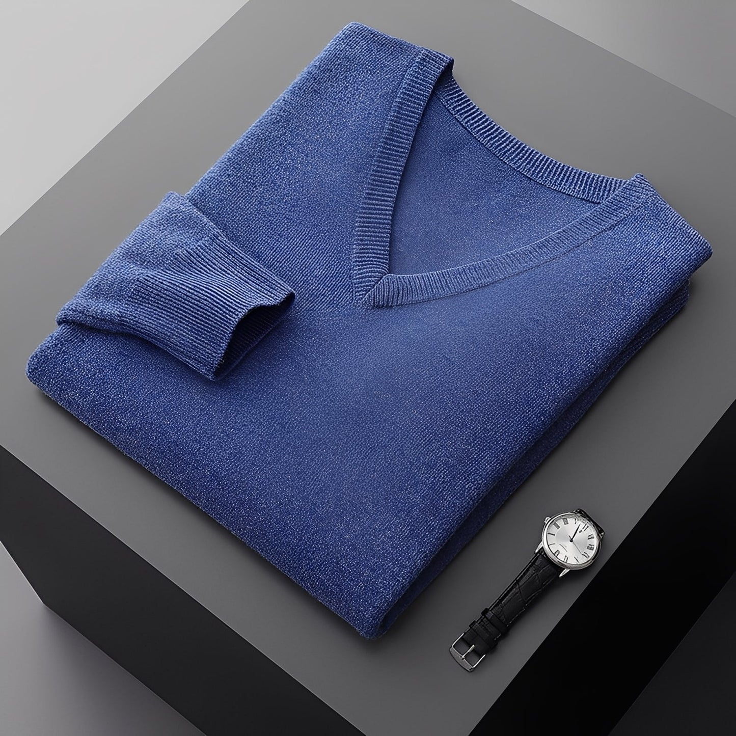 Myron - Maglione in cashmere semplice da uomo