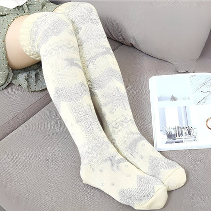 Corinne - Eleganti calze natalizie in lana per donne