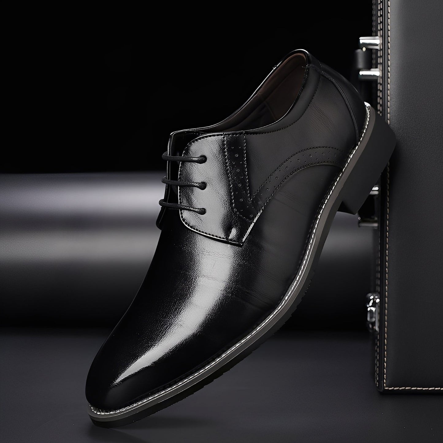 Beckham - Scarpe Eleganti Stringate in Stile Brogue per Uomini