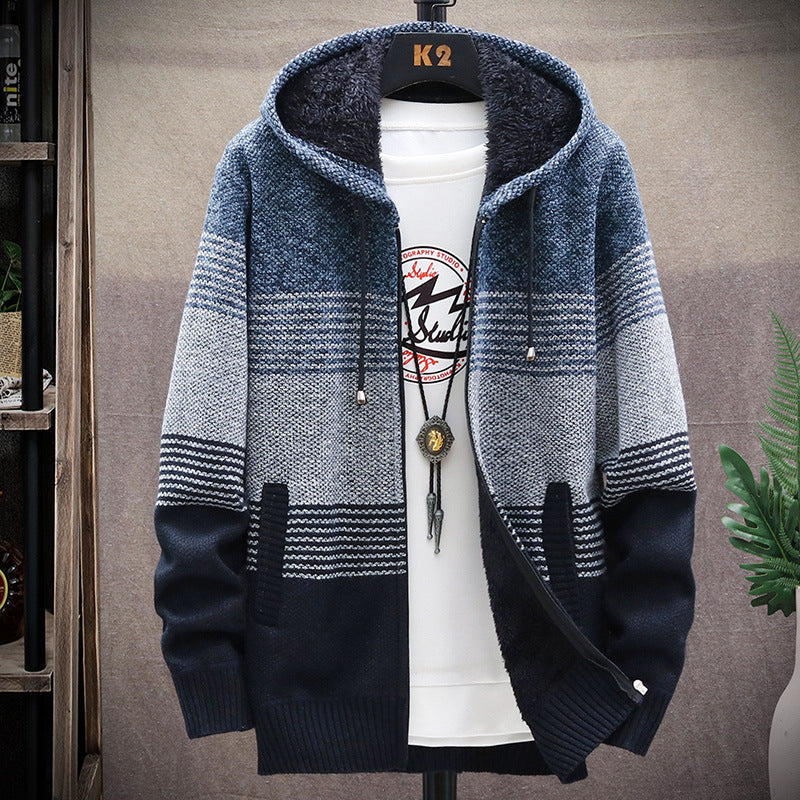 Dawson - Cappotto lungo casual con cappuccio per uomo