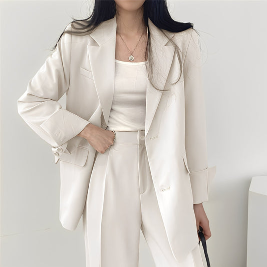 Alethea - Elegante set di blazer morbido e pantaloni per donne