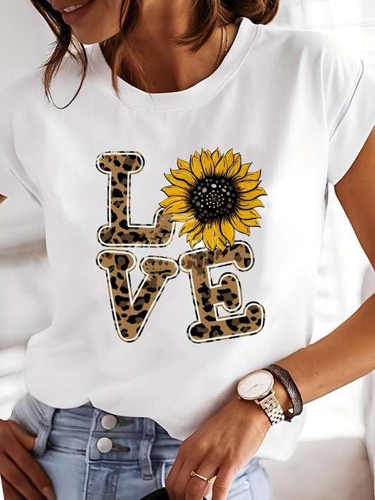 Annalise - Camicia a maniche corte per donne con stampa casuale