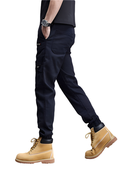 Alvin - Eleganti pantaloni da jogging elasticizzati con cordino per uomini