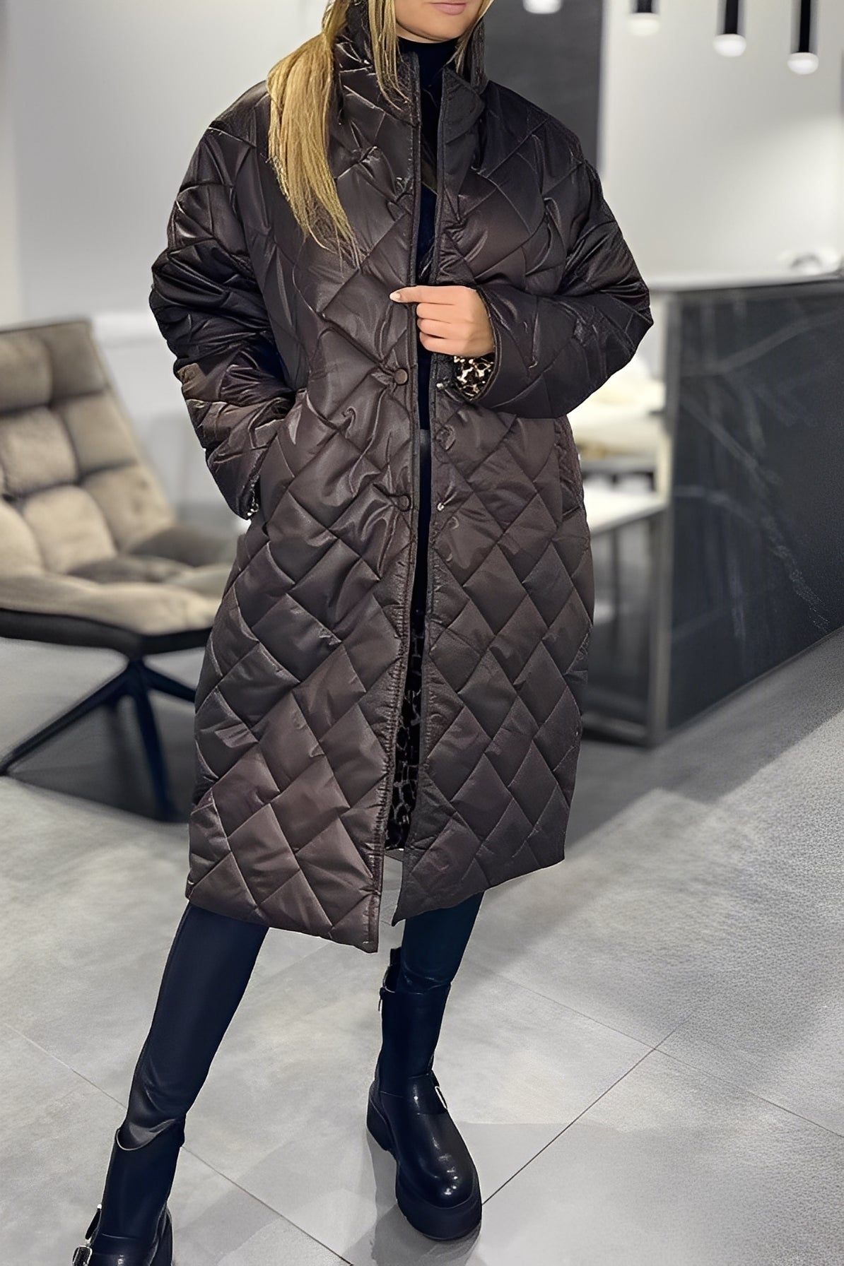 Beverly - Elegante giacca a piumino larga per donne