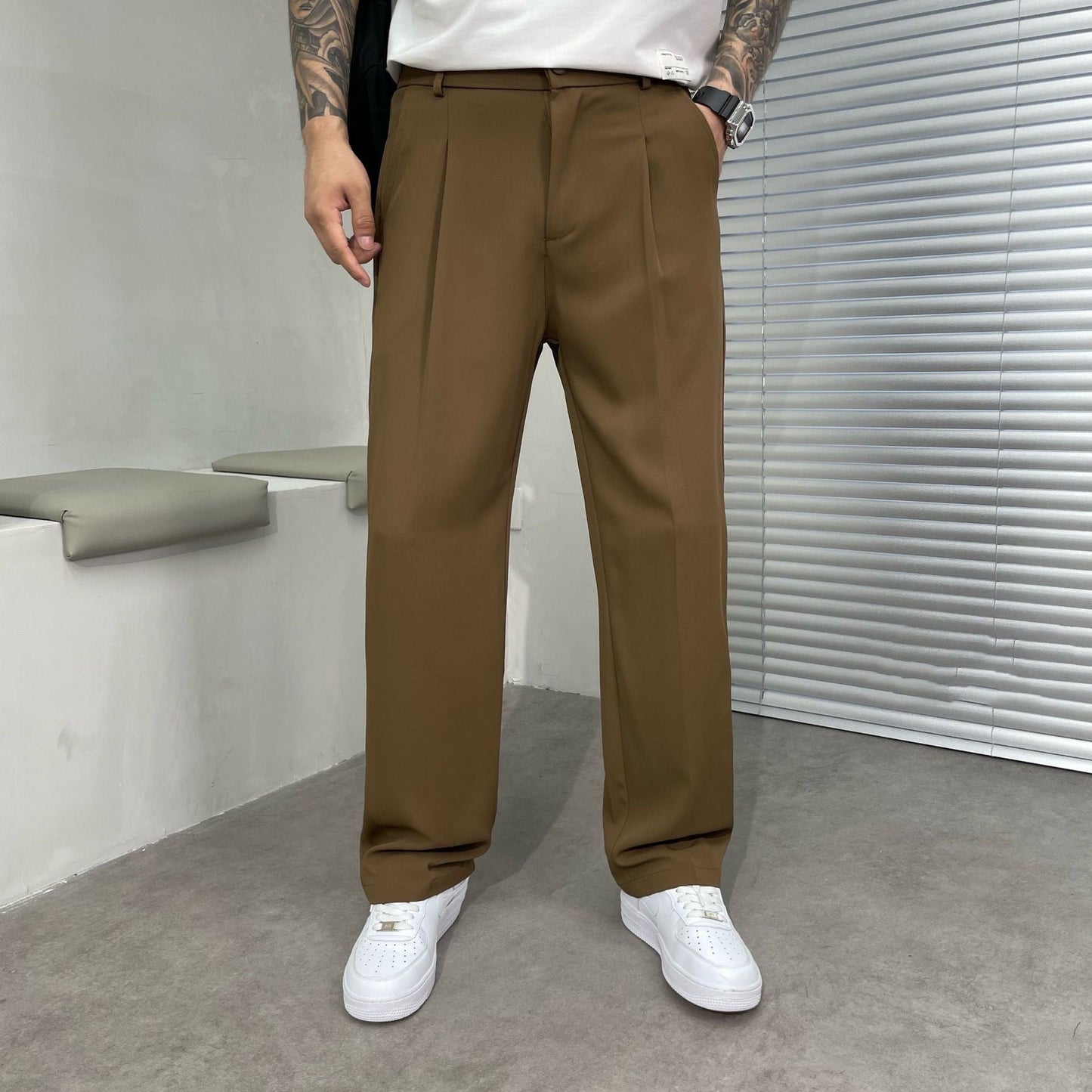 Jones - Pantaloni da uomo comodi e casual