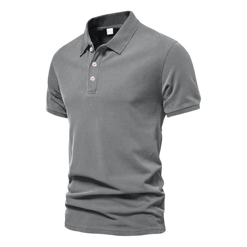Evans - Polo da uomo casual a maniche corte
