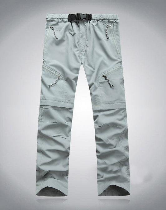 Derryl - Pantaloni elastici pratici Zip-Off per uomini