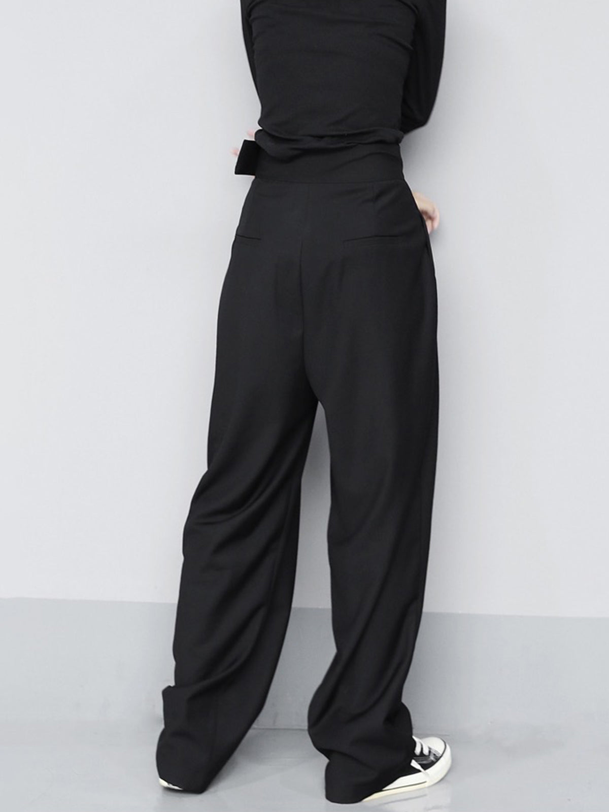 Marisa – Pantaloni larghi con chiusura a velcro