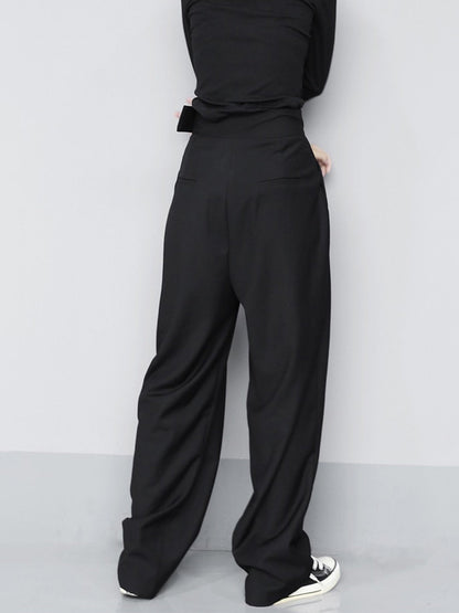 Marisa – Pantaloni larghi con chiusura a velcro