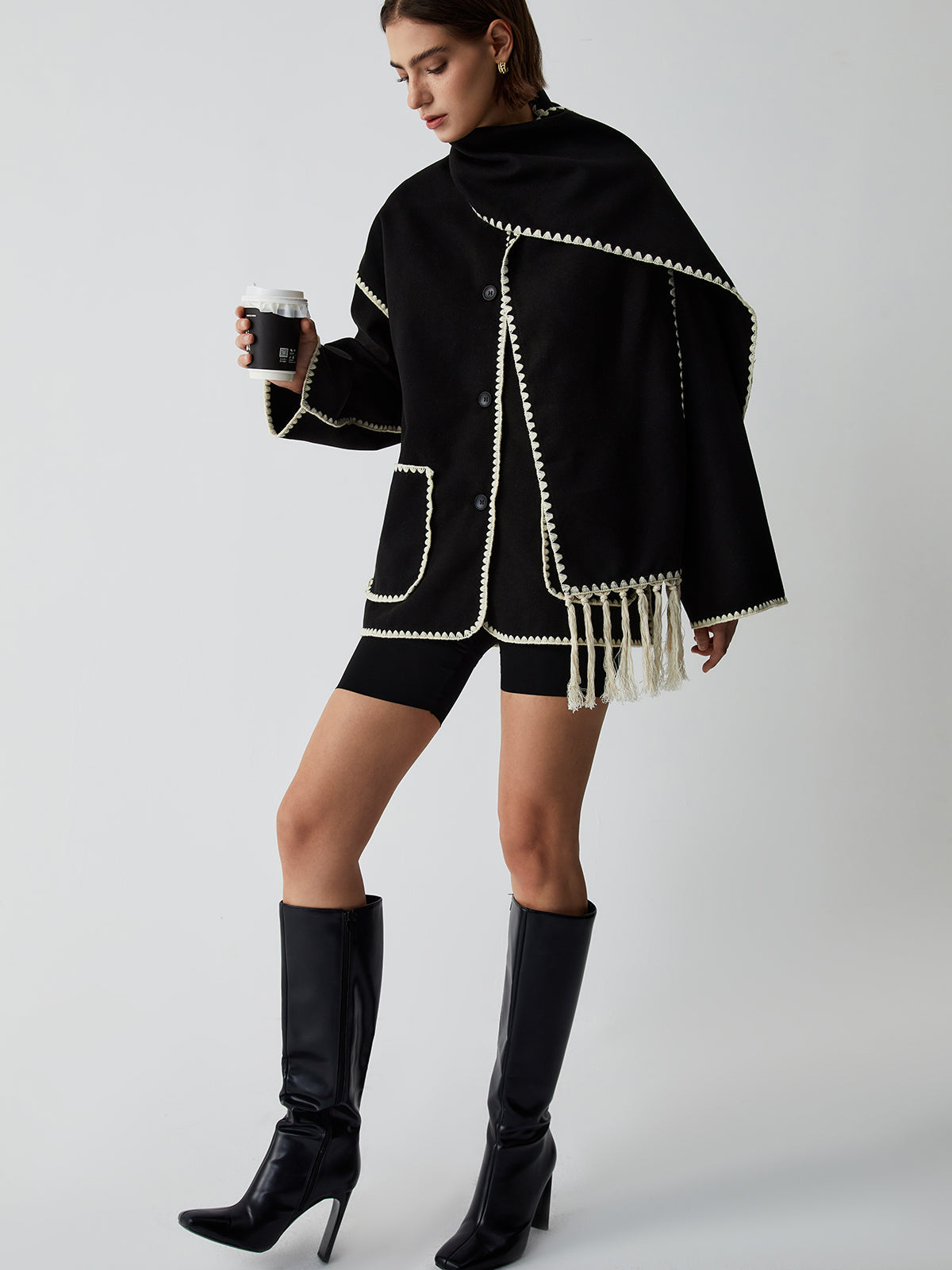 Elodie – Giacca con Sciarpa