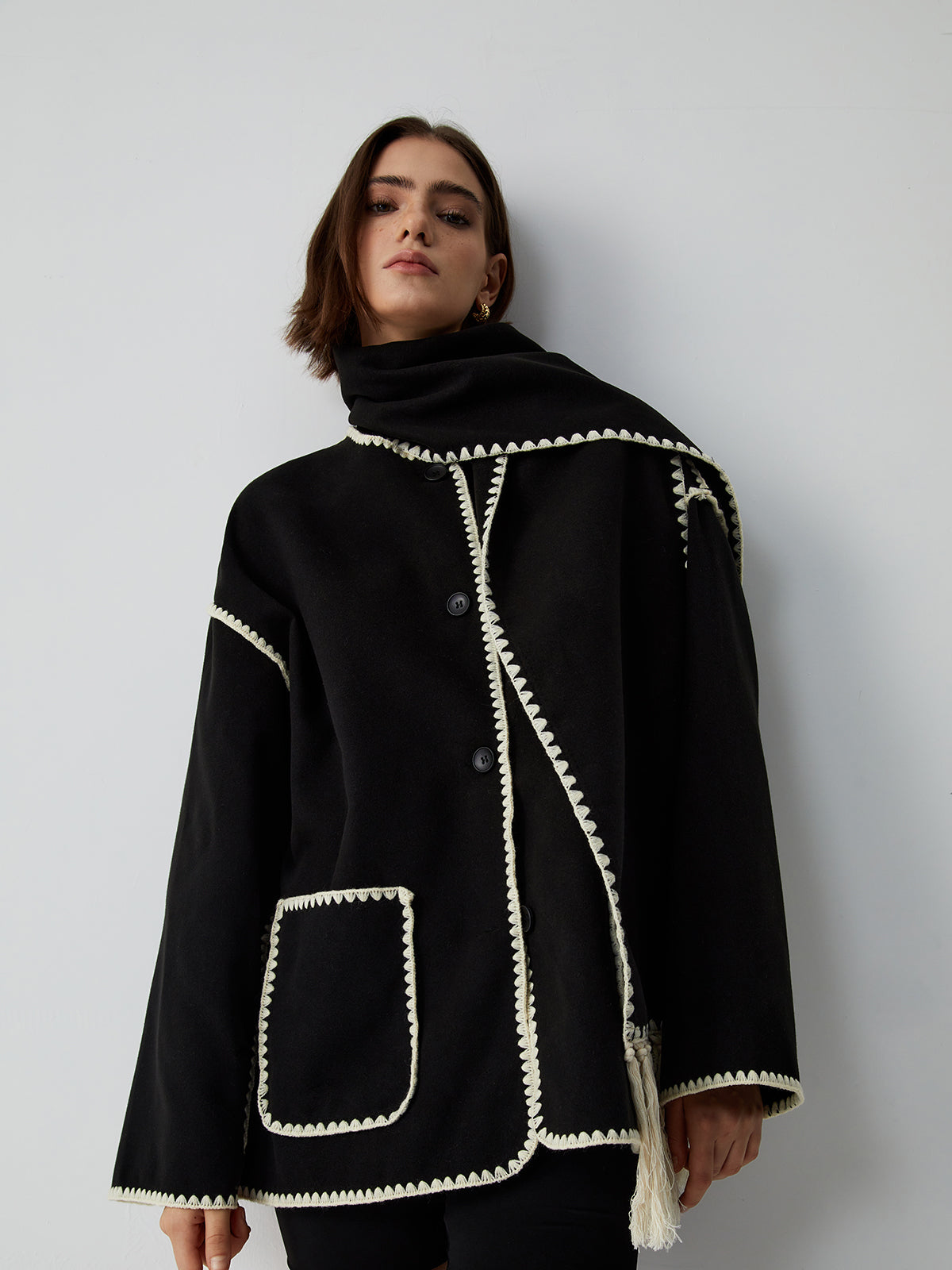 Elodie – Giacca con Sciarpa