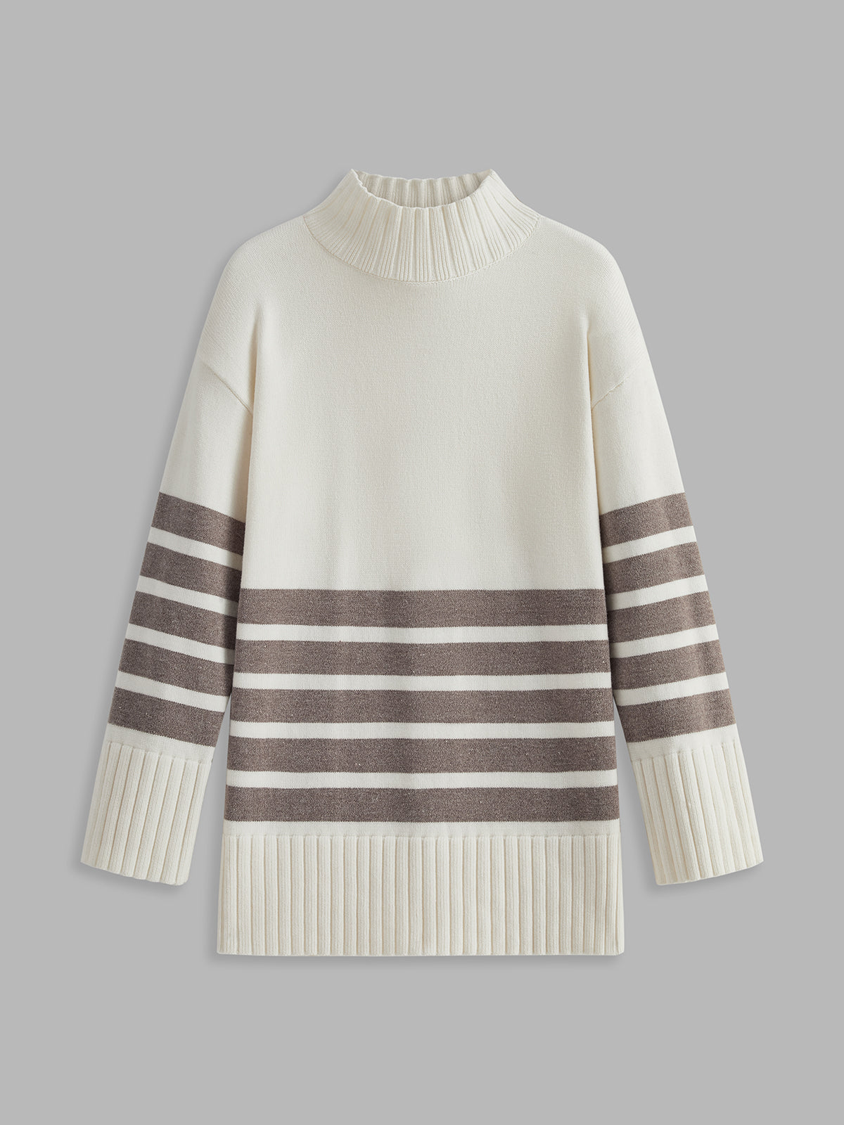 Colette – Pullover a strisce con collo alto