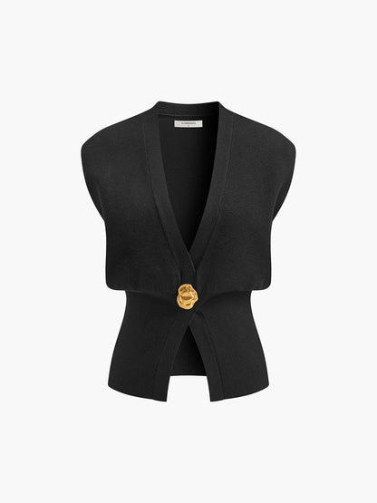 Annalena – V-Ausschnitt con Bottoni Strickweste