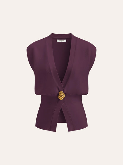 Annalena – V-Ausschnitt con Bottoni Strickweste