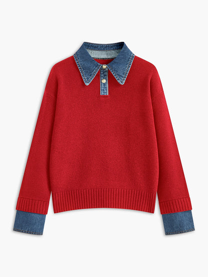 Nellie – 2-in-1 Pullover con Revers-Panel