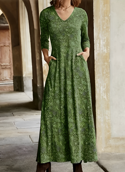 Adeline - Abito lungo da donna modello vintage