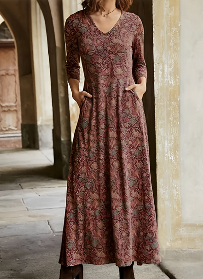Adeline - Abito lungo da donna modello vintage