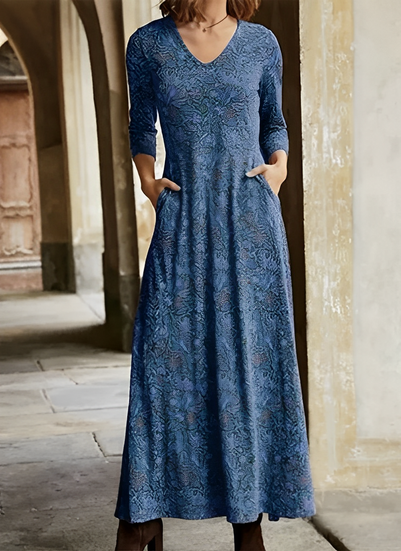 Adeline - Abito lungo da donna modello vintage