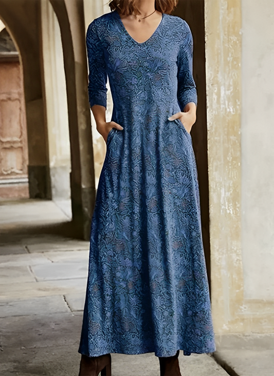 Adeline - Abito lungo da donna modello vintage